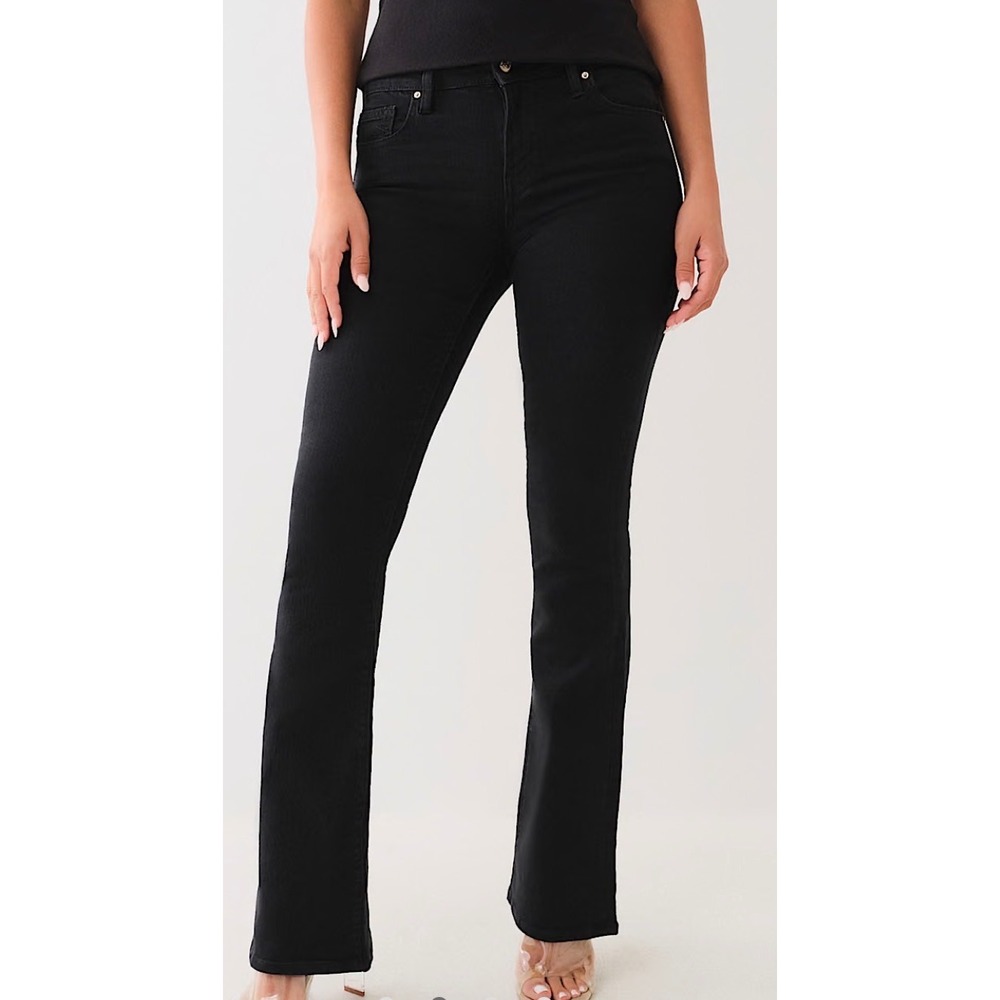 True Religion Studded Bootcut Mid Rise Jean Size 24 Black Wash NEW